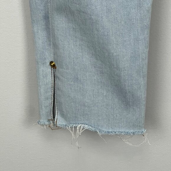 Light Wash Skinny Crop Jeans - Women's - Picture 6 of 14